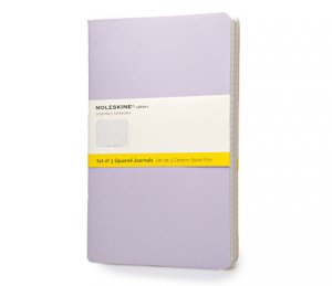 Блокнот Moleskine Large Squared Cahier Journal, 3шт. розовый
