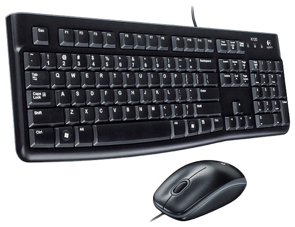 Мышь+Клавиатура Logitech Desktop MK120 Black